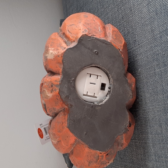 Halloween Crow Jack O' Lantern Light Up Figure Decoration Rustic Wood Look - Picture 7 of 8